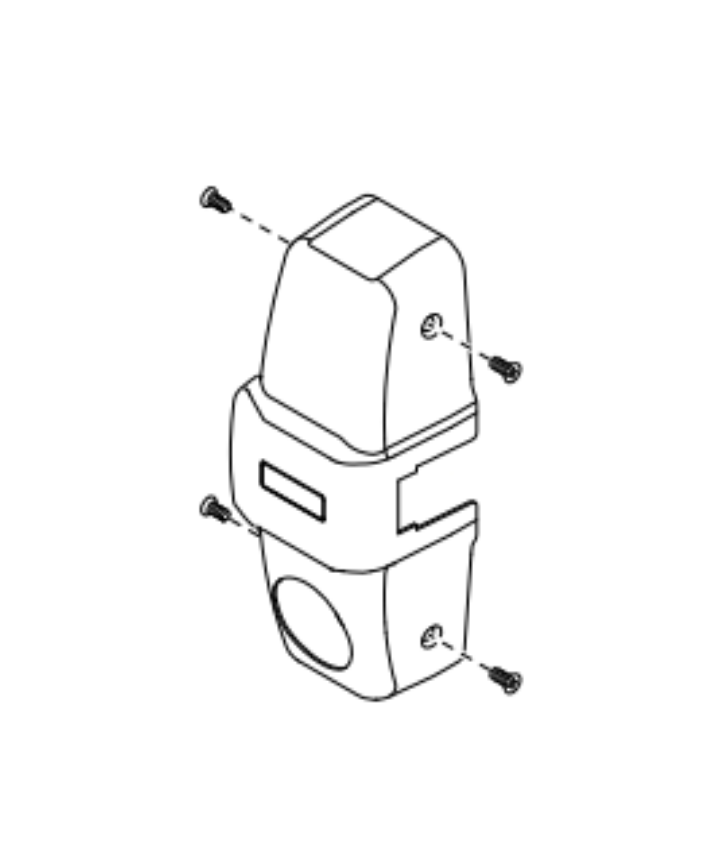 Picture of CC-CVR-2SI-98/99 Center Case Cover Kit, Double Cylinder, Security Indicator, For 99/98 Rim Device