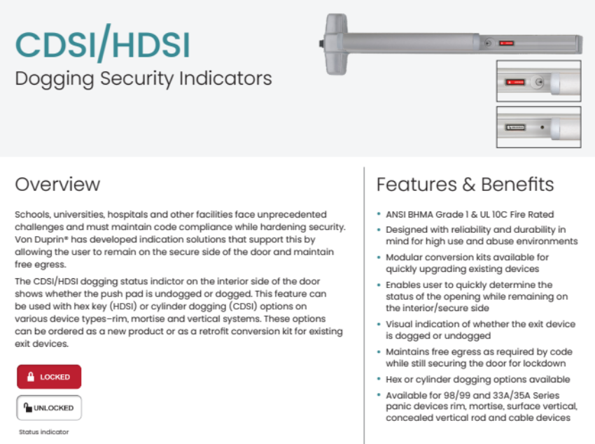 Picture of 040081, Hex Dogging with Indicator Conversion Kit, 48", For 98 Devices