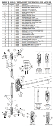 98/9947 & 98/9947-F Metal Door Vertical Rods and Latch