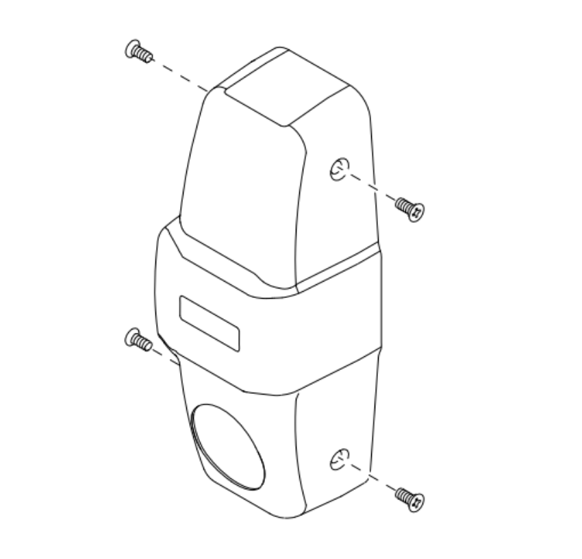 Picture of CC-CVR-2SI-98/9975 Center Case Cover Kit, Double Cylinder, Security Indicator, For 99/9875 Mortise Device