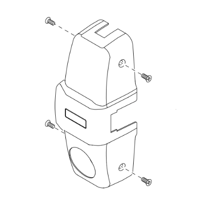 Show details for CC-CVR-2SI-98/9957 Center Case Cover Kit, Double Cylinder, Security Indicator, For 99/9857 TPL Device Picture of CC-CVR-2SI-98/9957 Center Case Cover Kit, Double Cylinder, Security Indicator, For 99/9857 TPL Device