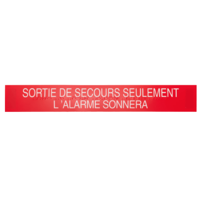 Picture of SIGN.1003, Alarm Sign - French