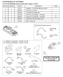 CX-RCM/DE5300 OPTIONS