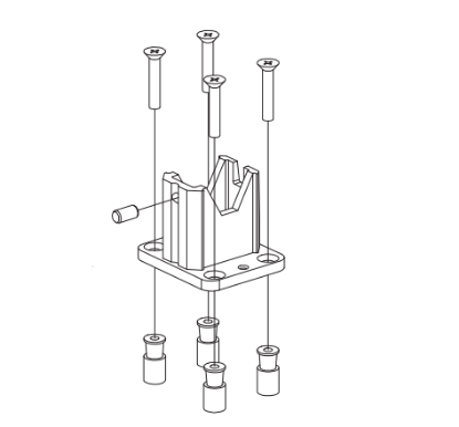 Picture of 900402, Mullion (Bottom) Screw Package