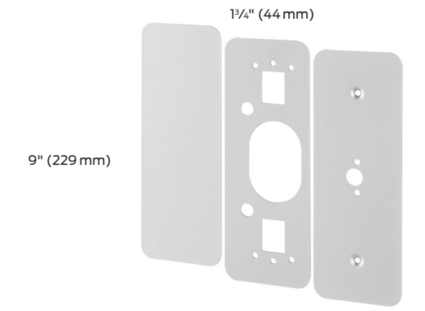 Picture of 887 Cover Plate, 88 Rim/8827 Pairs with ANSI 161 door cutout
