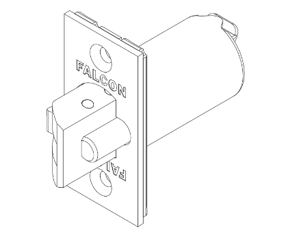 Picture of 23981152, Dead latch for anti-friction fire door