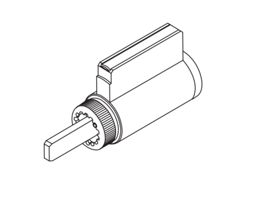 Picture of Falcon A23171-06, 7-pin Key in Lever Cylinder w/ G Keyway for RU/T Series (381 inside)