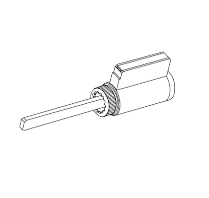 Show details for A23171-05, 7-Pin Key in Lever Cylinder, RU/T Series (except 381 IS, 571) Picture of A23171-05, 7-Pin Key in Lever Cylinder, RU/T Series (except 381 IS, 571)