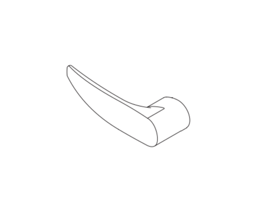 Picture of A30753-00A, T Series Closed Avalon Lever, Inside, w/set screw