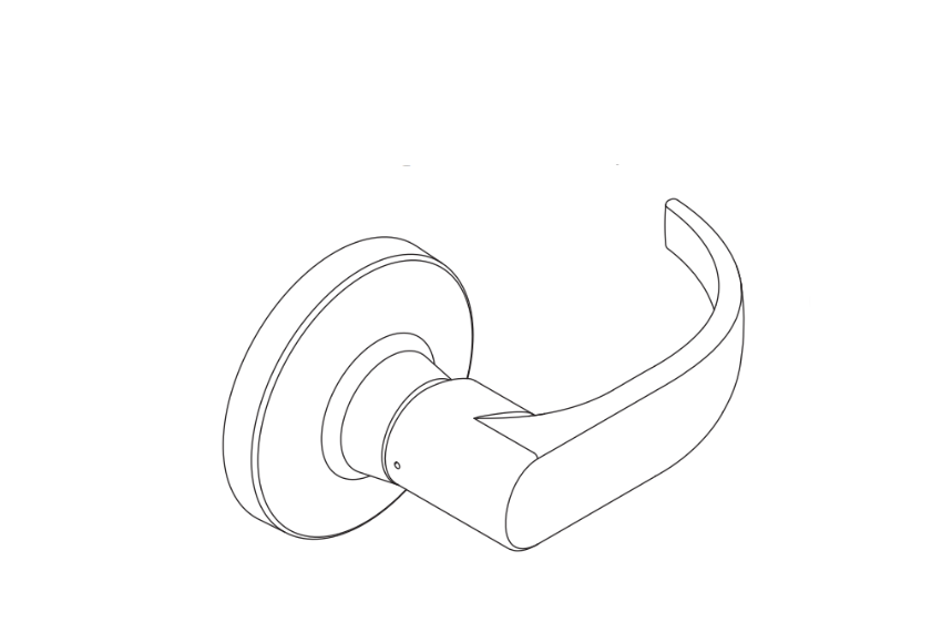 Picture of A31544-00Q, T Series Closed Quantum Lever, Inside, w/set screw For T851/T881
