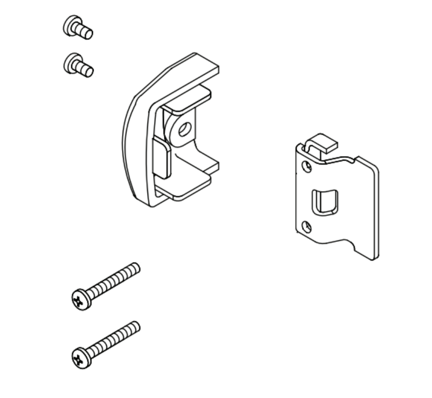 Picture of 650348, 24/25 Channel Endcap Kit  2 1/4" Door