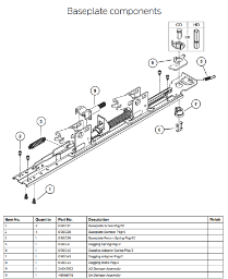 70 Series Baseplate components