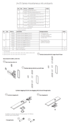 24/25 Series miscellaneous kits and parts
