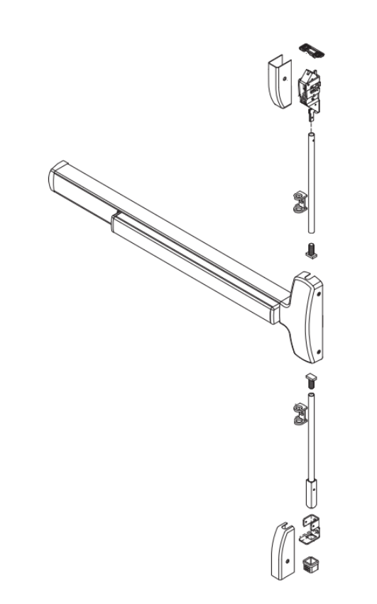 Picture of 25-V Surface Vertical Rod Panic/Fire Device