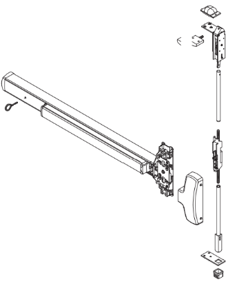 Picture of 25-C-WDC CVR Panic/Fire Device