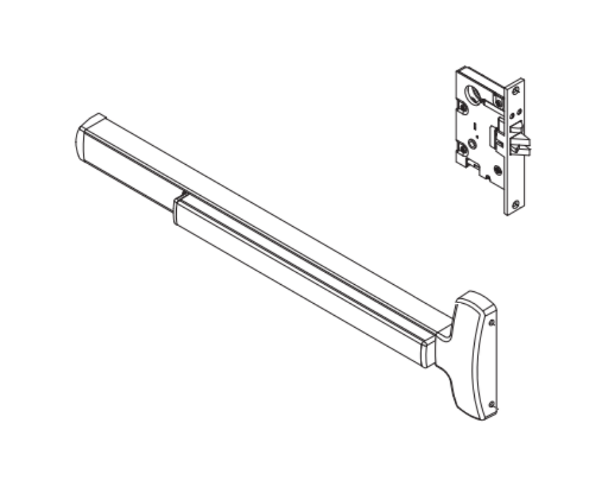 Picture of (F)25-M mortise exit device