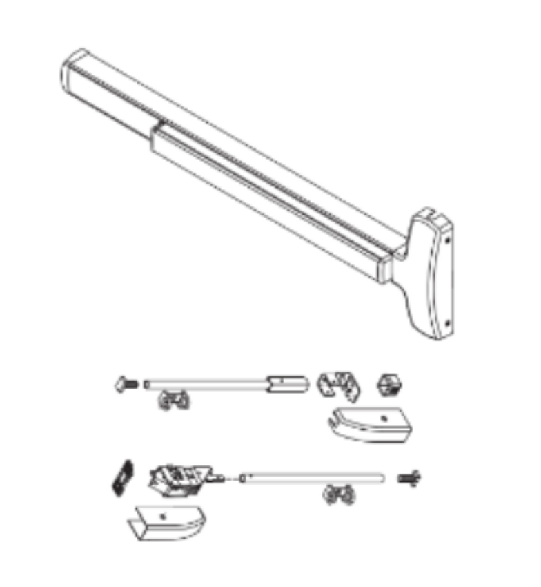 Picture of (F)24-V surface vertical rod exit device