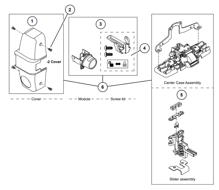 Picture of 2SIKIT-XP98/XP99-2 Double Cylinder Option Conversion Kit