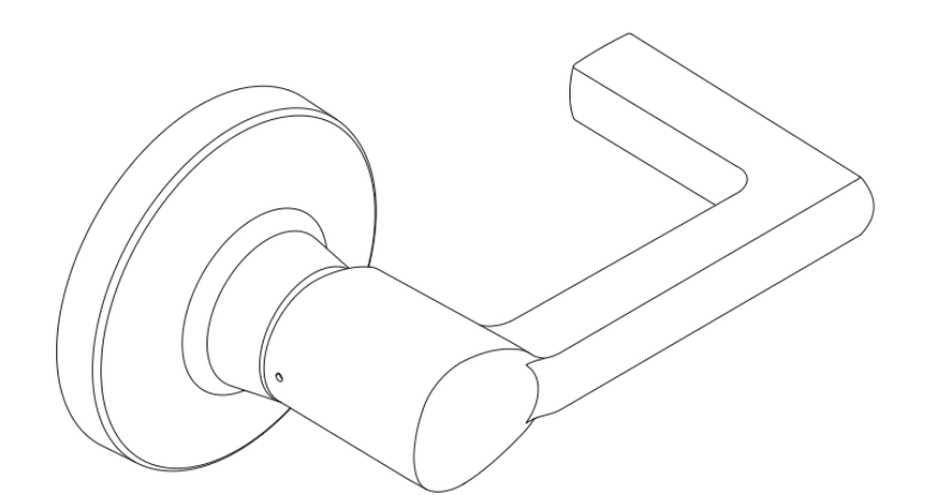 Picture of Q330-430-LON T Series Outside Closed Lever, Longitude