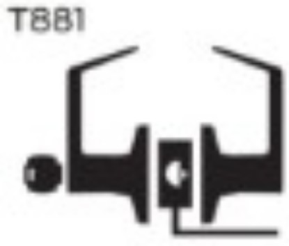 Show details for T881 - IC Storeroom lock (electrified - fail secure) Picture of T881 - IC Storeroom lock (electrified - fail secure)