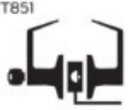 Show details for T851 - Storeroom lock (electrified – fail safe) Picture of T851 - Storeroom lock (electrified – fail safe)